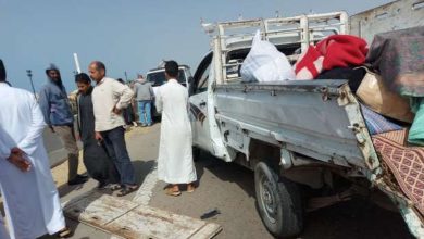 أسماء ضحايا تصادم ميكروباص وسيارة نقل بصحراوي المنيا.. 18 متوفى ومصابا