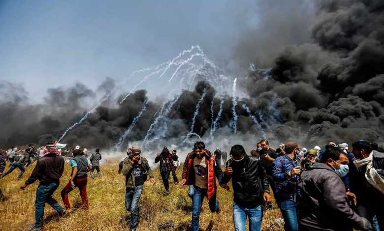 إصابات خلال مواجهات مع الاحتلال على حدود قطاع غزة