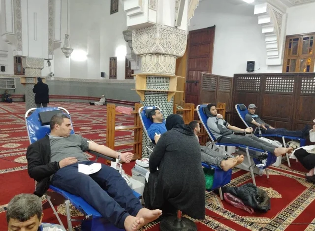 جمع 7 آلاف كيس دم من المتبرعين في مساجد الدار البيضاء