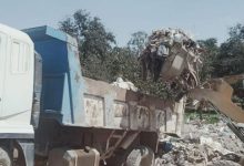 رفع المخلفات وصيانة أعمدة الإنارة العامة بمدينة الإسماعيلية