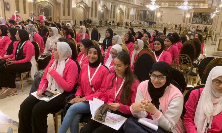 فتيات ريحانة يرسلن برقية شكر لقرينة الرئيس لدعمها المستمر لفتيات مصر