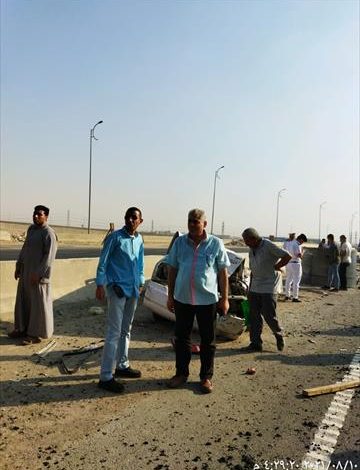 مصرع 4 أشخاص وإصابة 15 آخرين في حادث تصادم بطريق أسيوط الصحراوي