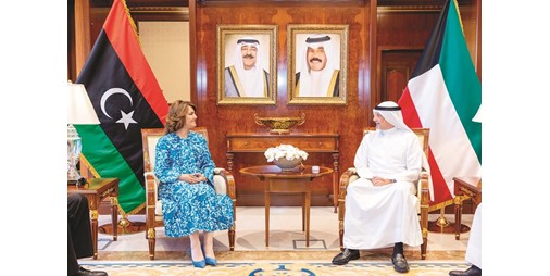 العبدالله بحث مع وزيرة الخارجية الليبية سبل تطوير العلاقات بين البلدين