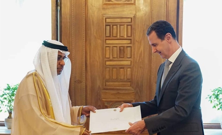 رئيس دولة الإمارات يدعو الرئيس السوري إلى حضور مؤتمر الأمم المتحدة للمناخ في دبي