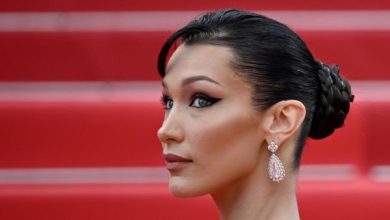 US model Bella Hadid arrives for the screening of the film "The Innocent (L'Innocent)" during the 75th edition of the Cannes Film Festival in Cannes, southern France, on May 24, 2022. (Photo by LOIC VENANCE / AFP)