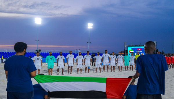 منتخب الشاطئية يتأهل إلى نصف نهائي تصفيات الألعاب العالمية بعد فوزه على عمان