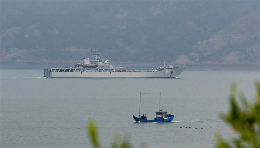 سفينة حربية صينية قرب جزر ماتسو التي تسيطر عليها تايوان (أرشيف)