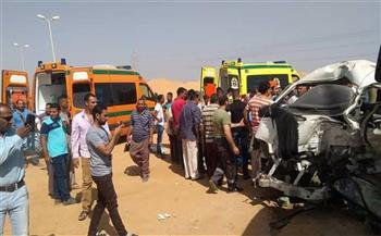 إصابة شخصين إثر تصادم بين دراجتين بخاريتين بطريق الواحات الصحراوي