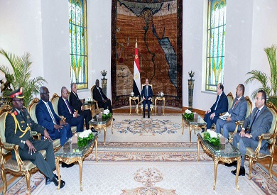 الرئيس السيسي يستقبل نائب رئيس مجلس السيادة السوداني مالك عقار