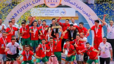 المغرب تتوج بلقب كأس العرب للصالات
