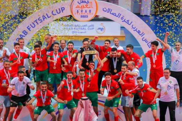 المغرب تتوج بلقب كأس العرب للصالات