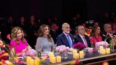 الملكة تحضر الحفل الخيري لمؤسسة الحسين للسرطان