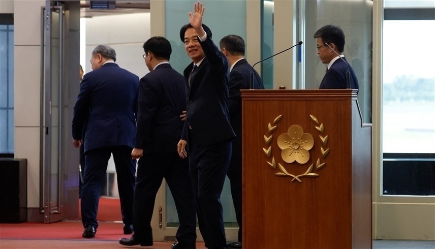 نائب رئيس تايوان وليام لاي خلال زيارته للولايات المتحدة (رويترز)