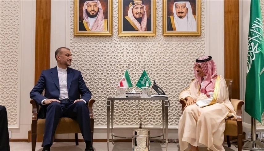 وزيرا الخارجية السعودي والإيراني في الرياض (واس)