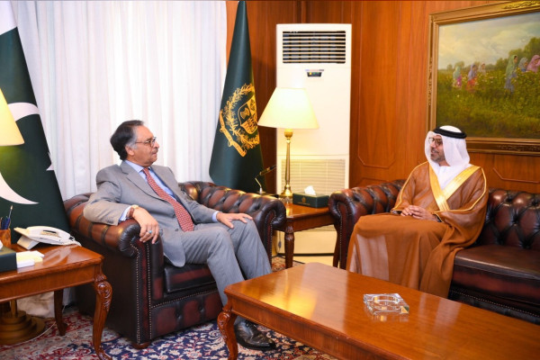 سفير الإمارات يلتقي وزير خارجية الحكومة الباكستانية الانتقالية في إسلام أباد