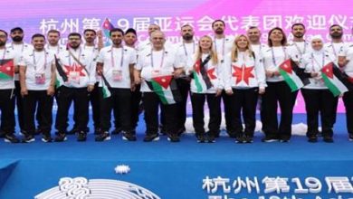 رفع علم الأردن في قرية الرياضيين بالألعاب الآسيوية