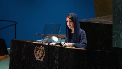 ريم الهاشمي تلقي بيان دولة الإمارات أمام الجمعية العامة للأمم المتحدة في دورتها الـ 78