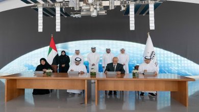 سلطان بن أحمد القاسمي يشهد توقيع اتفاقية لتنفيذ مشروع القمر الصناعي "الشارقة سات 2"