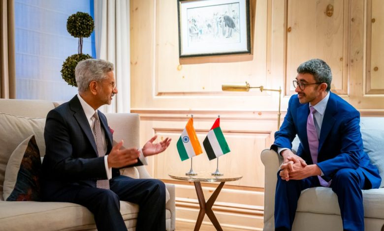 عبدالله بن زايد يبحث مع وزير خارجية الهند في نيويورك الشراكة الاستراتيجية الشاملة