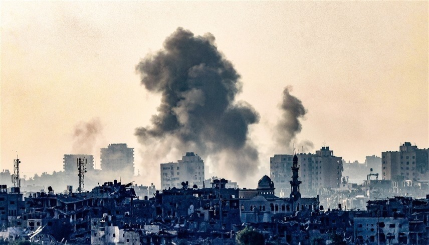 قصف إسرائيلي على غزة (أ ف ب)