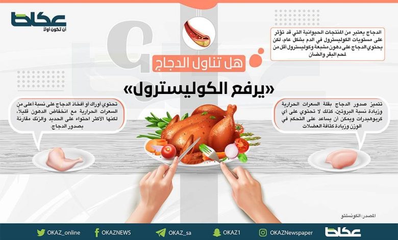 هل تناول الدجاج يرفع الكوليسترول؟ - أخبار السعودية