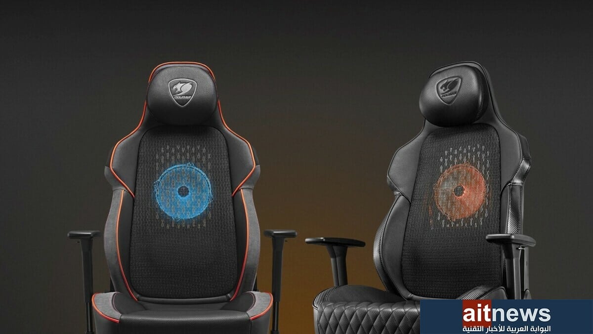 كوجر تقدم NxSys Aero أول كرسي للاعبين في العالم مزود بمروحة تبريد