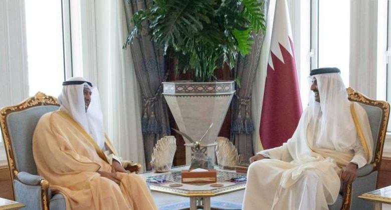 أمير قطر استقبل الفهد - الراي