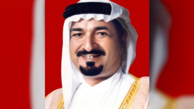 حاكم عجمان يعزي  ملك البحرين بوفاة الشيخة نورة بنت سلمان