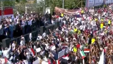 وقفة احتجاجية في مدينة نصر لرفض مخطط تهجير الفلسطينيين إلى سيناء.. (صور)