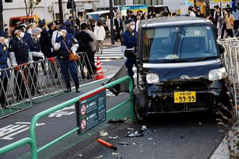 طوكيو: اصطدام سيارة بحاجز قرب السفارة الإسرائيلية