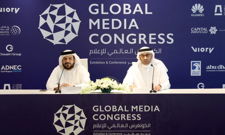 الدورة الثانية للكونغرس العالمي للإعلام تنطلق الأسبوع المقبل في أبوظبي بمشاركة دولية واسعة