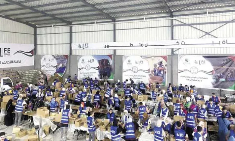 بالتزامن مع إعلان الهدنة.. «التحالف الوطني» يرسل أكبر قافلة مساعدات إنسانية إلى قطاع غزة