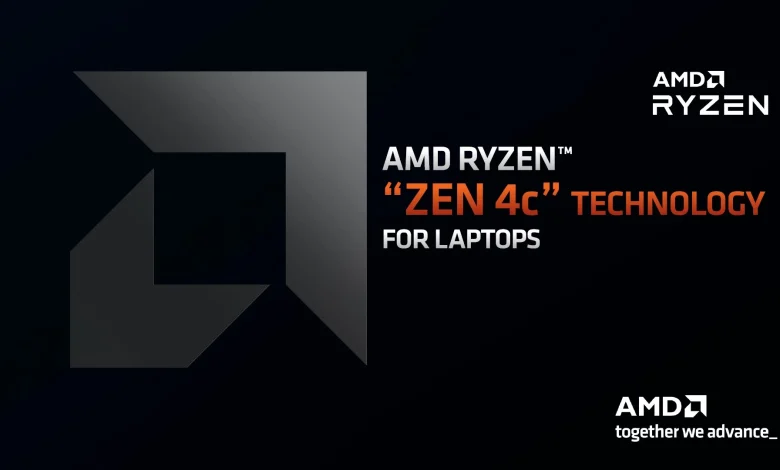 شركة AMD تعلن عن أنوية Zen 4c الموفّرة للحواسيب المحمولة