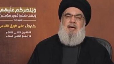 مباشر: كلمة امين عام حزب الله اللبناني حسن نصر الله