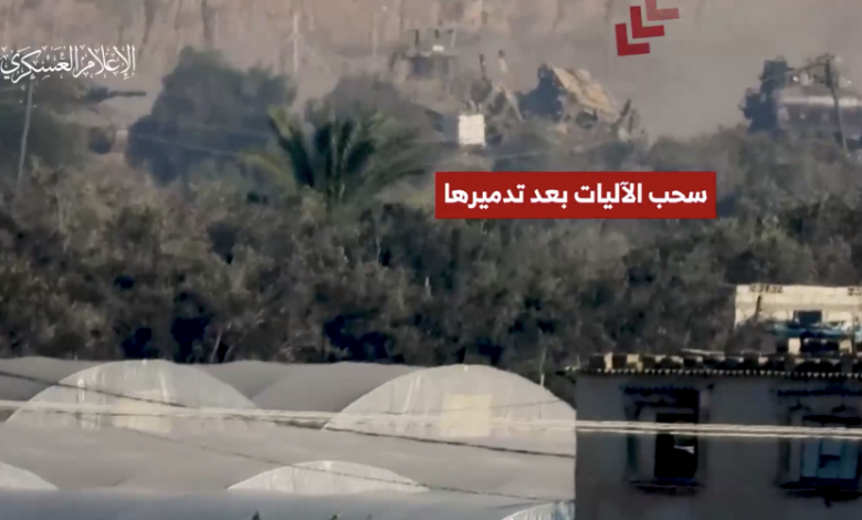 منذ الصباح : القسام يدمر خمس دبابات وناقلة جند وجرافة على مشارف مخيم الشاطئ