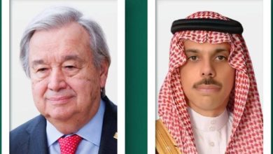 وزير الخارجية يتلقى اتصالاً هاتفياً من الأمين العام للأمم المتحدة - أخبار السعودية