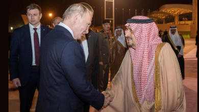 الرئيس الروسي يغادر الرياض