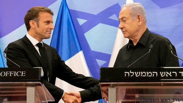 الرئيس الفرنسي يطالب نتنياهو بإعادة فتح معبر كرم أبو سالم