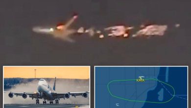 هبوط اضطراري لطائرة مشتعلة في مطار ميامي - أخبار السعودية
