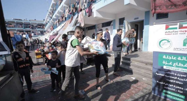وفد خيري كويتي يزور العريش المصرية للإشراف على دخول المساعدات الكويتية إلى غزة