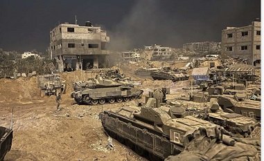 القسام تعلن استهداف 3 آليات إسرائيلية في حي الشيخ رضوان