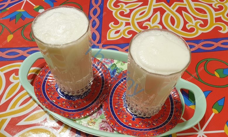 طريقة عمل مشروب السوبيا بطعم جوز الهند مثل الجاهز